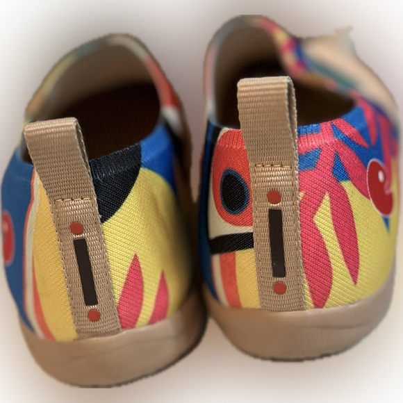 UIN Slip-On Shoes | Colorful Toucan Art Print | Artsy Cool Girl - Picture 6 of 7